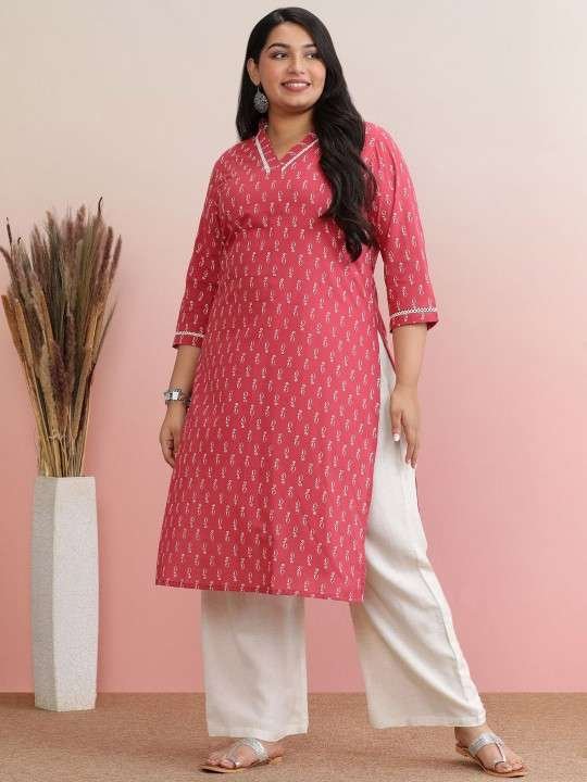 Women's Rayon Printed Straight Kurti With Pant Set - Image 5